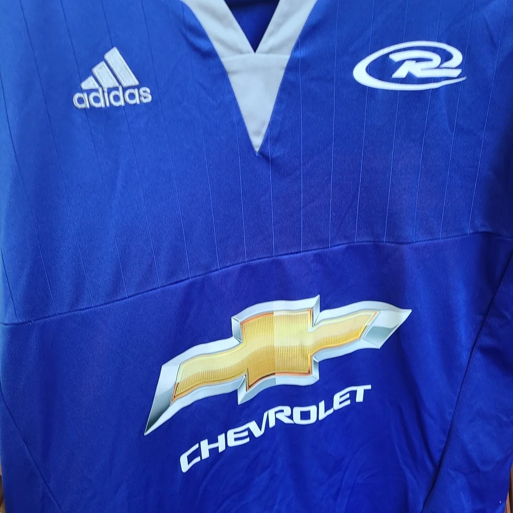Adidas Blue Soccer Jersey with Crew‎ Neck and Short Sleeves